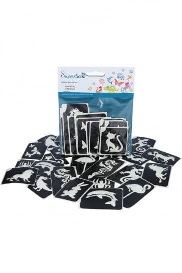 Superstar Glittertattoos - AnimalXL (24st) afbeelding 1