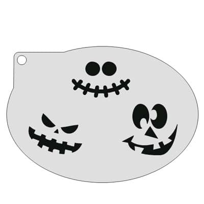 Schminksjabloon Halloweengezichten afbeelding 1