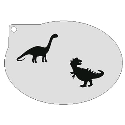 Schminksjabloon Dino's afbeelding 1