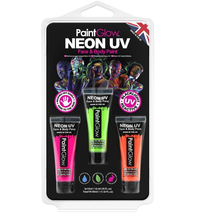 Uv face paint