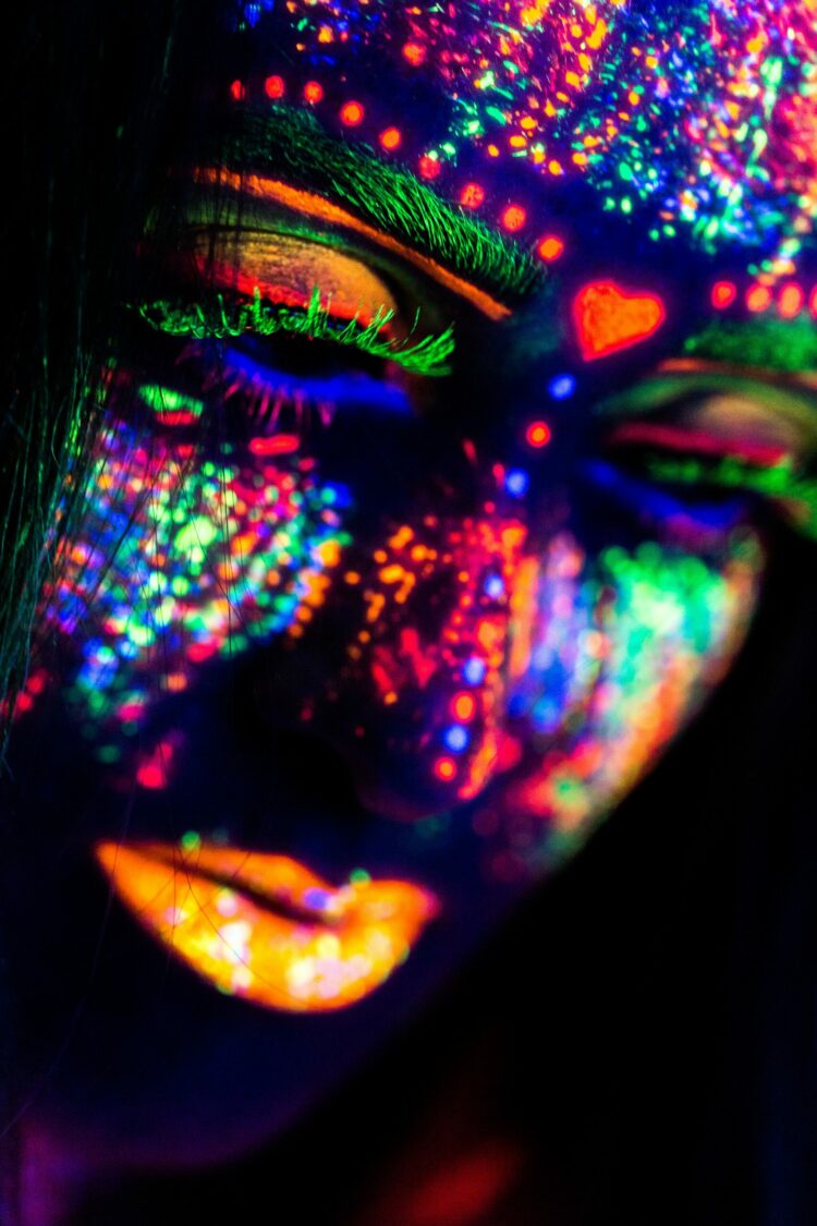 neon face paint