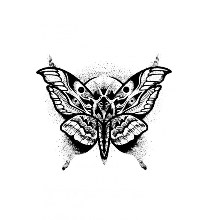 quick tattoo vlinder