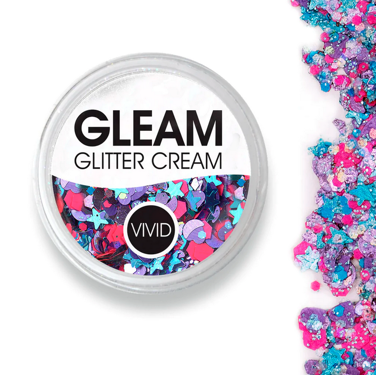 vivid unicorn gleam glitter cream
