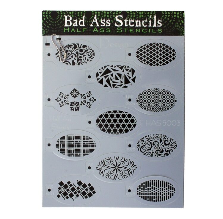 Bad ass stencils set design